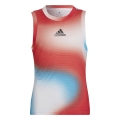 adidas Tank tenisowy Melbourne czerwony/biały dla dziewczynek